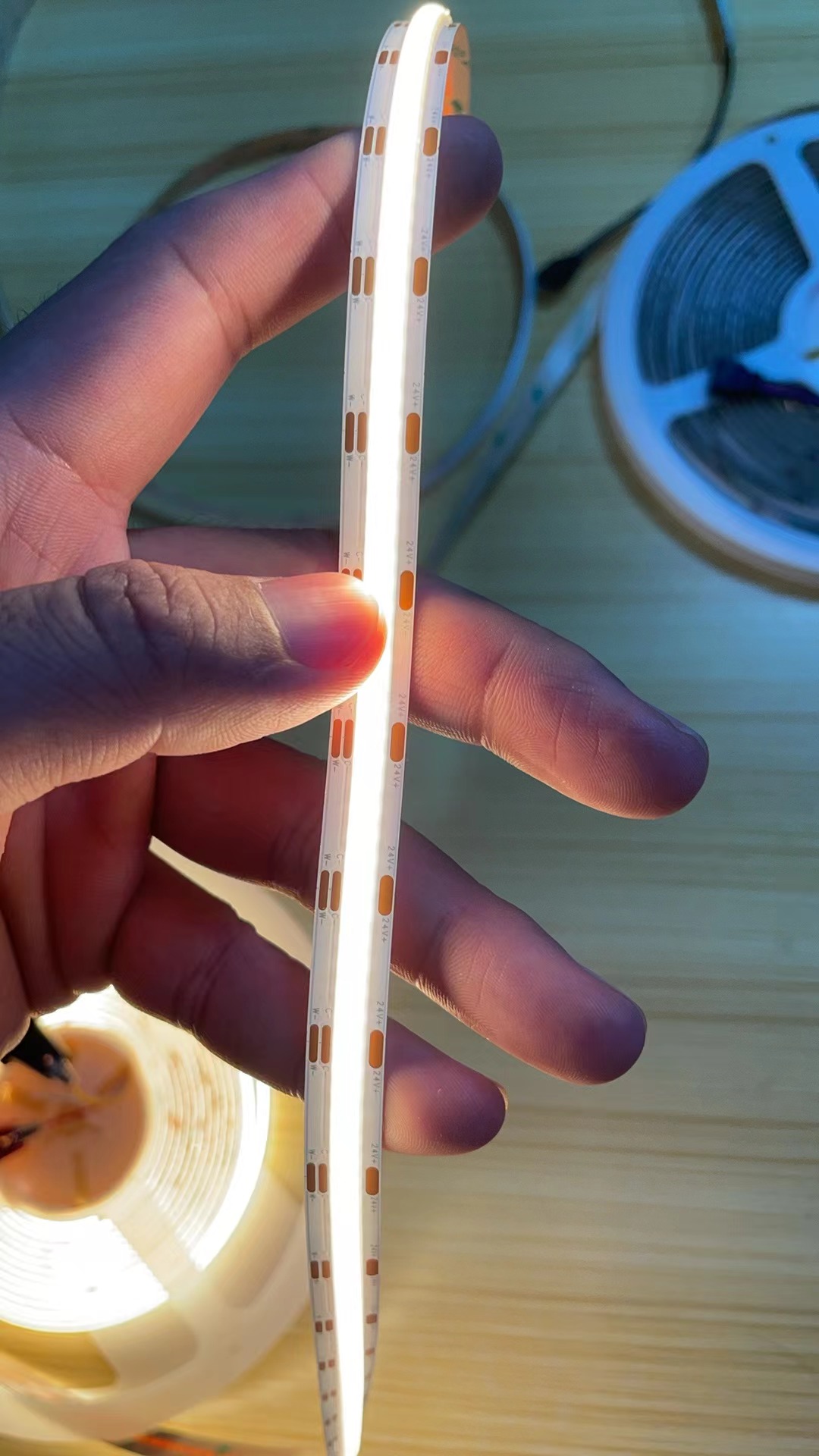 10mm CCT Tunable White COB LED Strip 628D 1