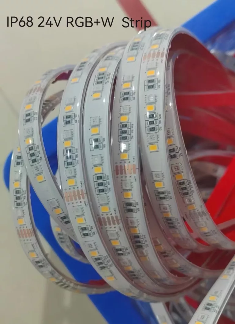 24V RGBW LED Strip IP68 Silicone extrusion