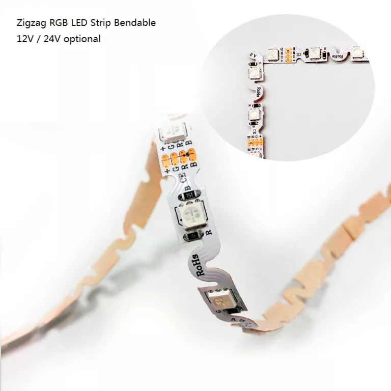 Zigzag S type bendable RGB led strip 1
