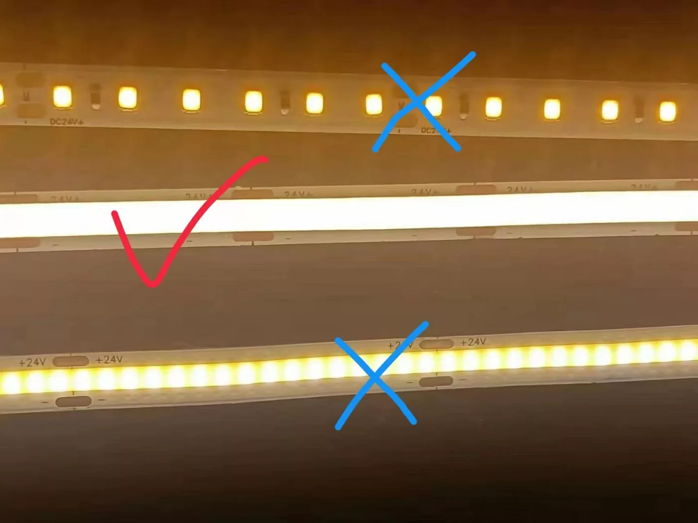 new COB LED Strip spotless no spot cob led strip