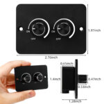 2 knob dimmer 12V 24V 5A led strip cv Dimmer for RVs Yachts
